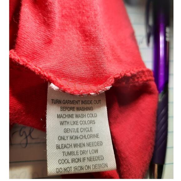 Disney Red Mickey Mouse T-Shirt  Women's Large WDW Kidcore Americana Character T - Picture 9 of 10